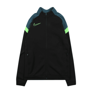 NIKE Bluză cu fermoar sport 'Academy' petrol / negru / verde neon imagine