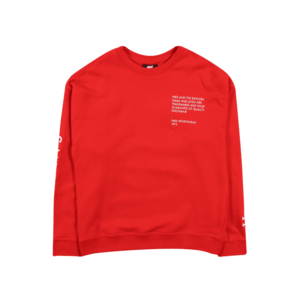 Nike Sportswear Bluză de molton alb / roșu imagine