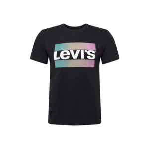 LEVI'S Tricou negru / alb / mov deschis / albastru deschis imagine