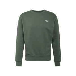 Nike Sportswear Bluză de molton verde închis / alb imagine
