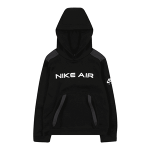Nike Sportswear Bluză de molton 'Air' alb / negru / gri imagine