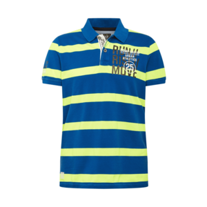 CAMP DAVID Shirt albastru regal / galben neon imagine