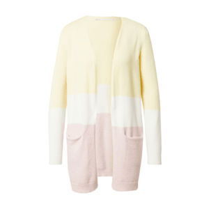 ONLY Geacă tricotată 'QUEEN' roz / alb / galben imagine