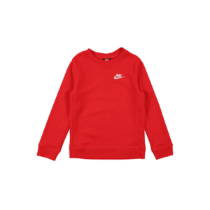 Nike Sportswear Bluză de molton alb / roșu imagine