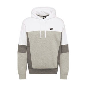 Nike Sportswear Bluză de molton gri închis / alb / gri amestecat imagine