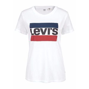 LEVI'S Tricou 'THE PERFECT TEE NEUTRALS' albastru / roșu / negru / alb imagine