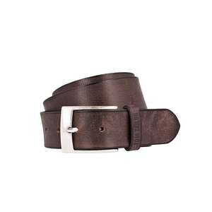 TOM TAILOR Curea 'Used fullgrain leather belt' maro închis imagine