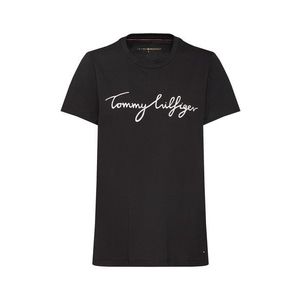 TOMMY HILFIGER Tricou 'Heritage' negru / alb imagine