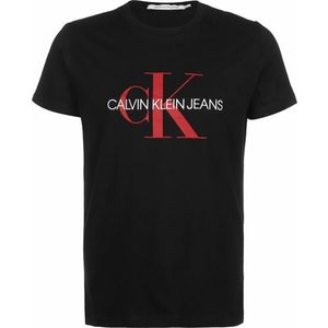 Calvin Klein Jeans Tricou 'Monogram' alb / roșu / negru imagine