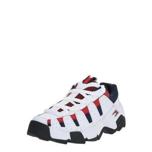 Tommy Jeans Sneaker low 'WMNS CHUNKY HERITAGE SNEAKER' alb / albastru închis / roșu imagine