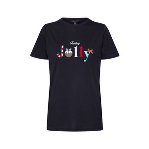 NEW LOOK Tricou 'FEELING JOLLY XMAS' negru imagine