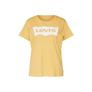 LEVI'S Tricou 'The Perfect Tee Large Batwing' galben / alb imagine