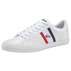 LACOSTE Sneaker low 'Lerond' alb / roșu / navy imagine