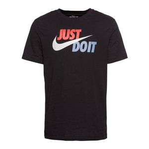 Nike Sportswear Tricou negru / albastru / roșu imagine