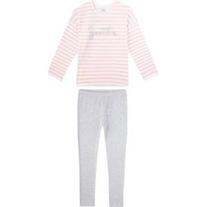 SANETTA Pijamale alb / roz / gri imagine