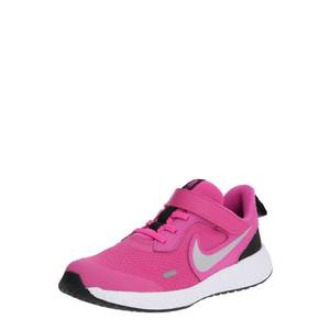 Pantofi sport roz cu siret in ton imagine