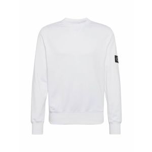 Calvin Klein Jeans Bluză de molton negru / alb imagine