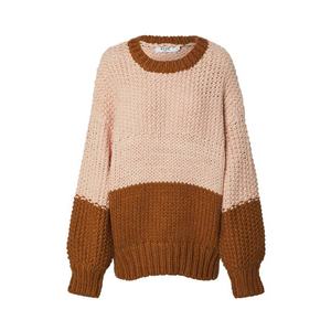 NA-KD Pulover 'two coloured heavy knitted sweater' roz imagine
