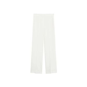 MANGO Pantaloni cu dungă 'palachin' alb / bej imagine
