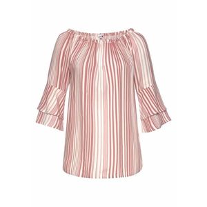 LASCANA Bluză rosé / alb imagine