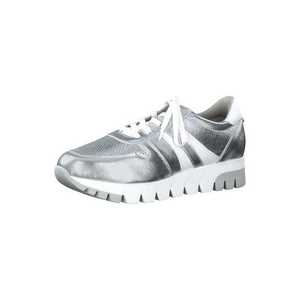 TAMARIS Pantofi cu șireturi alb / argintiu imagine
