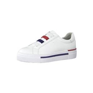 TAMARIS Sneaker low alb / albastru royal / roși aprins imagine