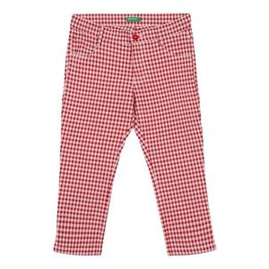 UNITED COLORS OF BENETTON Pantaloni alb / roșu imagine
