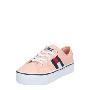 Tommy Jeans Sneaker low 'FLATFORM FLAG SNEAKER' roz / alb imagine