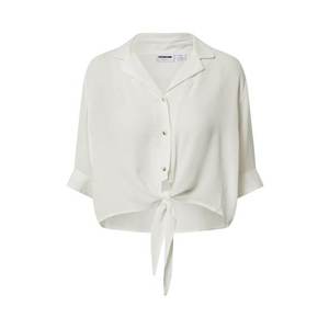 Noisy may Tricou 'NMALBERTE S/S CROPPED TIE SHIRT' alb imagine