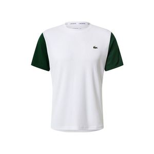 Lacoste Sport Tricou funcțional 'MAILLE INDEMAILLABLE' verde / alb imagine