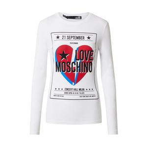 Love Moschino Tricou culori mixte / alb imagine