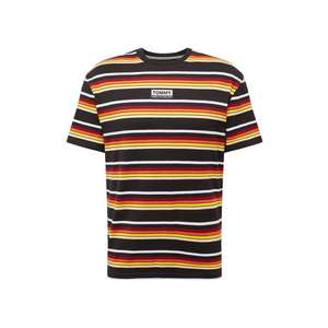 Tommy Jeans Tricou 'Yarn Dye Stripe' roșu / negru / galben imagine