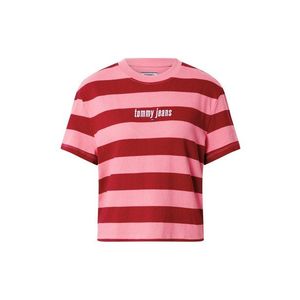 Tommy Jeans Tricou alb / roz închis / roz imagine