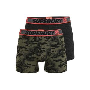 Superdry Boxeri kaki / negru imagine