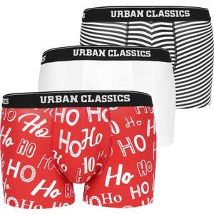Urban Classics Boxeri roșu / alb / negru imagine