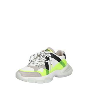 BRONX Sneaker low 'SEVENTY-STREET' negru / alb / galben neon imagine