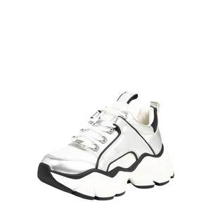 BUFFALO Sneaker low 'Binary Cash' alb / negru / argintiu imagine