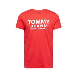 Tommy Jeans Tricou 'ESSENTIAL' alb / roșu imagine