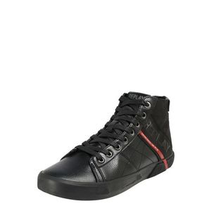 REPLAY Sneaker înalt negru / roșu imagine
