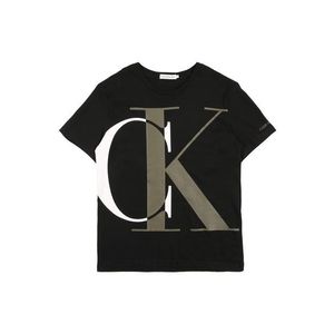Calvin Klein Jeans Tricou kaki / negru / alb imagine