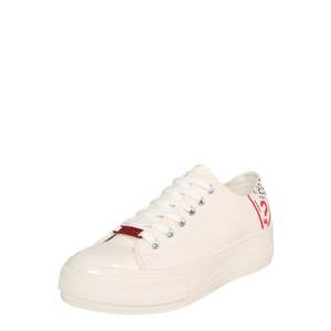 GUESS Sneaker low alb / roșu imagine