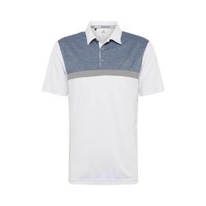 adidas Golf Tricou funcțional alb / albastru porumbel / gri fum imagine