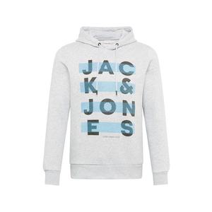 JACK & JONES Bluză de molton 'JUMBO' gri amestecat / albastru / negru imagine