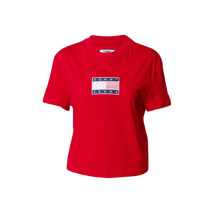 Tommy Jeans Tricou 'Star Americana Flag' roșu imagine