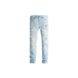 HOLLISTER Jeans 'SKNY STACKED ICY LIGHT MID DES' denim albastru imagine