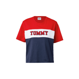 Tommy Jeans Tricou albastru / alb / roșu imagine