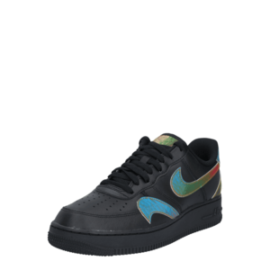 Nike Sportswear Sneaker low 'Air Force 1 '07 LV8' negru / portocaliu închis / verde deschis / albastru deschis imagine