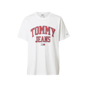 Tommy Jeans Tricou alb / roșu / albastru cobalt imagine