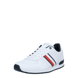 TOMMY HILFIGER Sneaker low 'ICONIC' alb / negru / roșu imagine