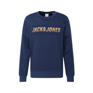 JACK & JONES Bluză de molton albastru închis / portocaliu imagine